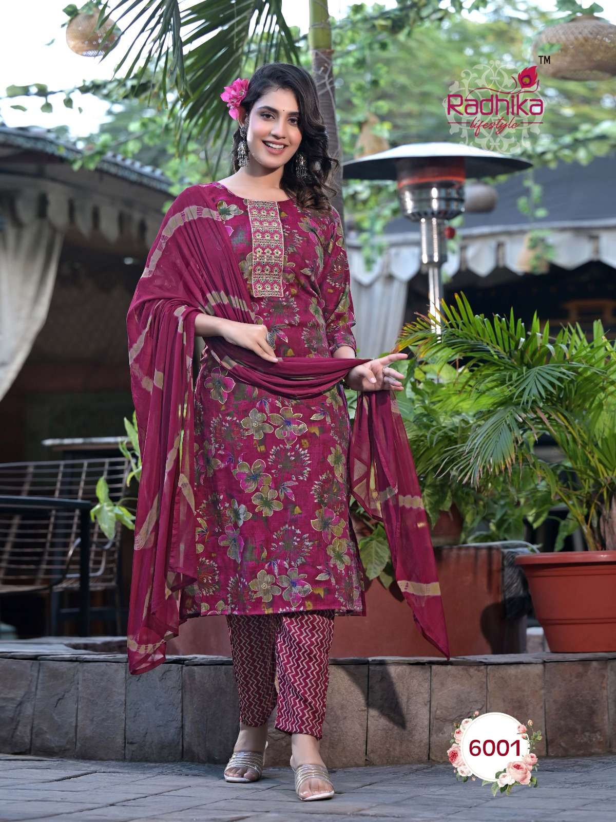 radhika lifestyle seerat vol-6 6001-6008 series latest designer kurti set at wholesale price surat india