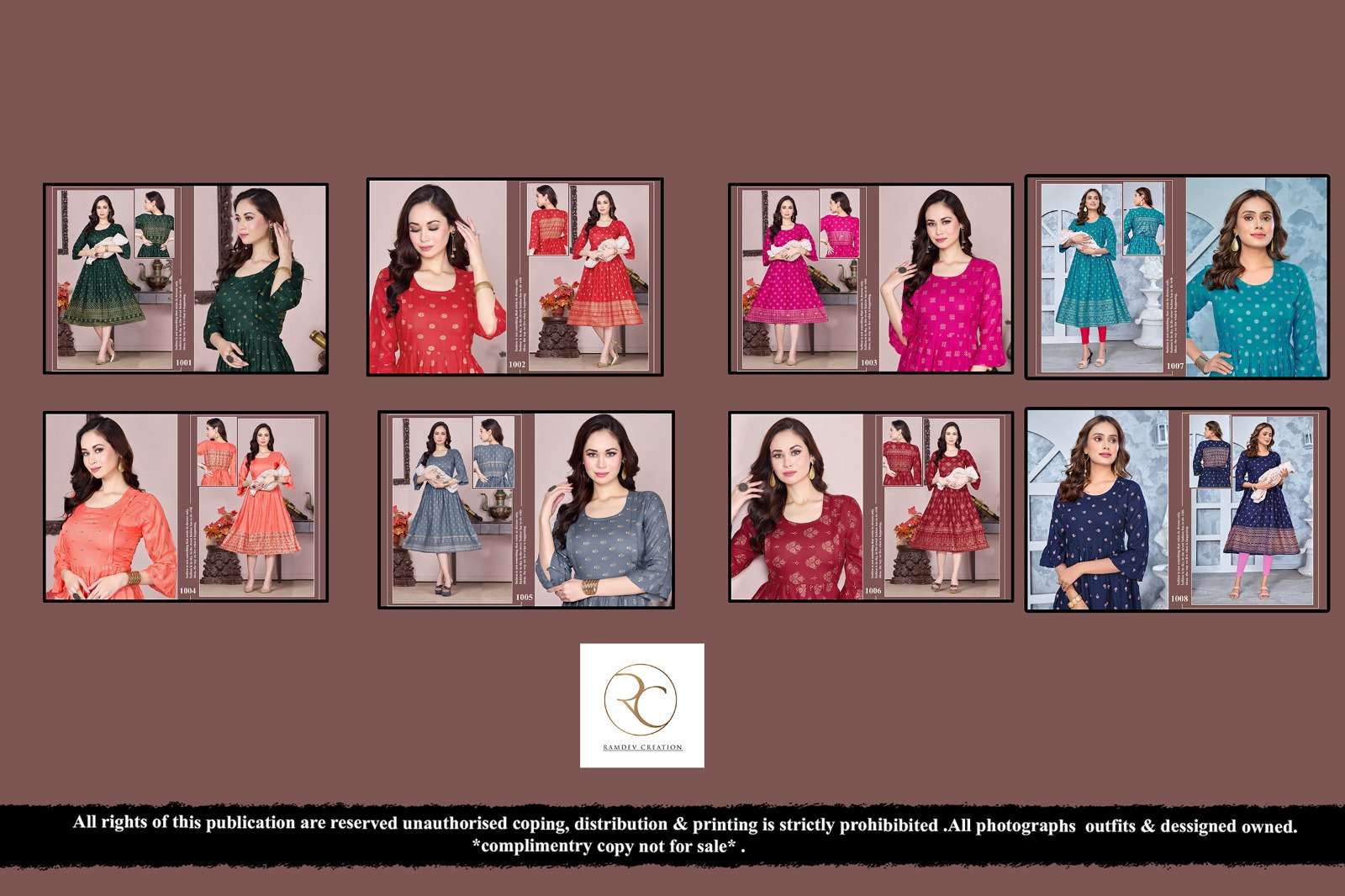 ramdev good news 1001-1008 series latest trendy designer feeding kurti at wholesale price surat india
