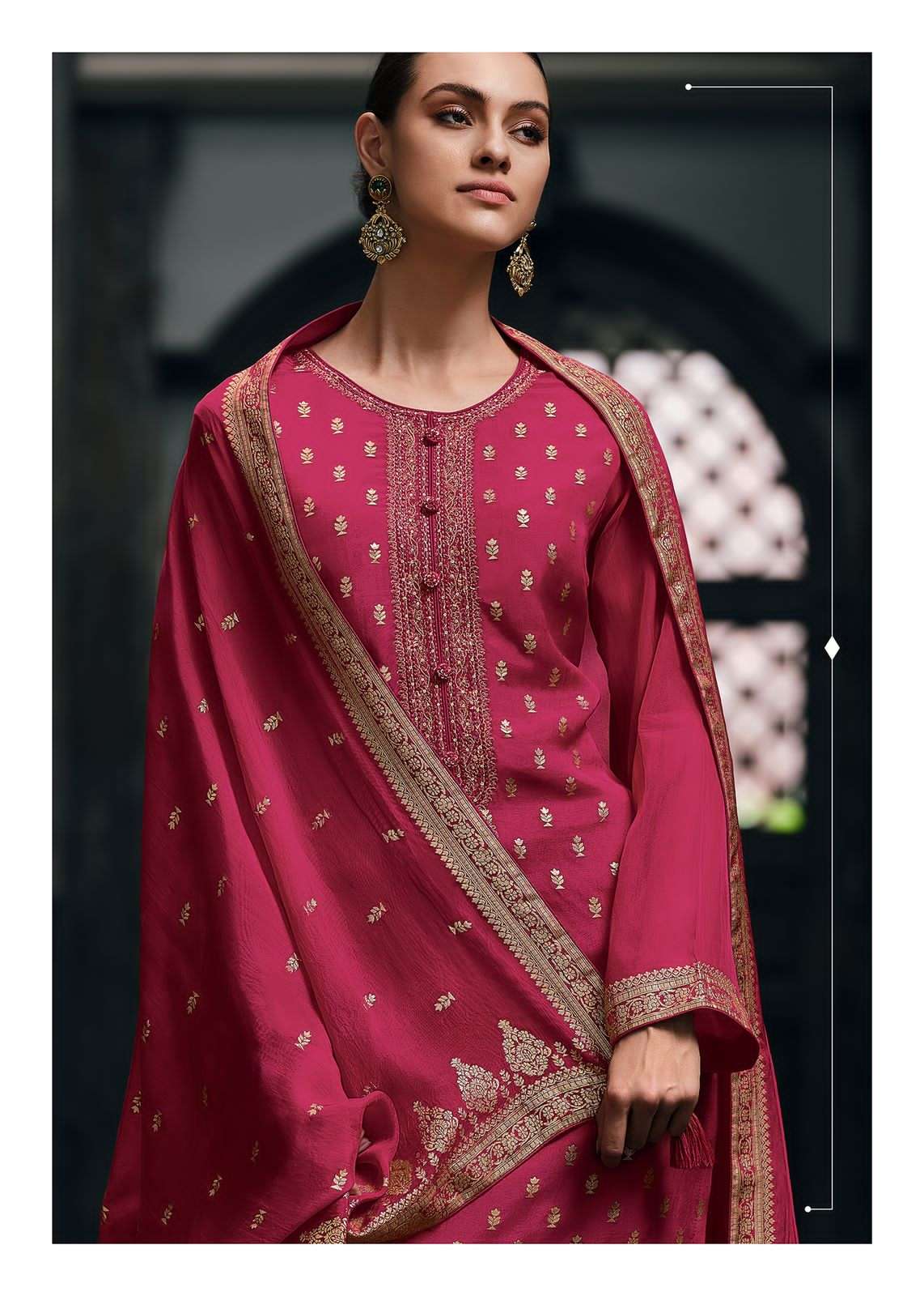 Varsha anamika 01-06 series viscose organza designer salwar suits collection at pratham fashion