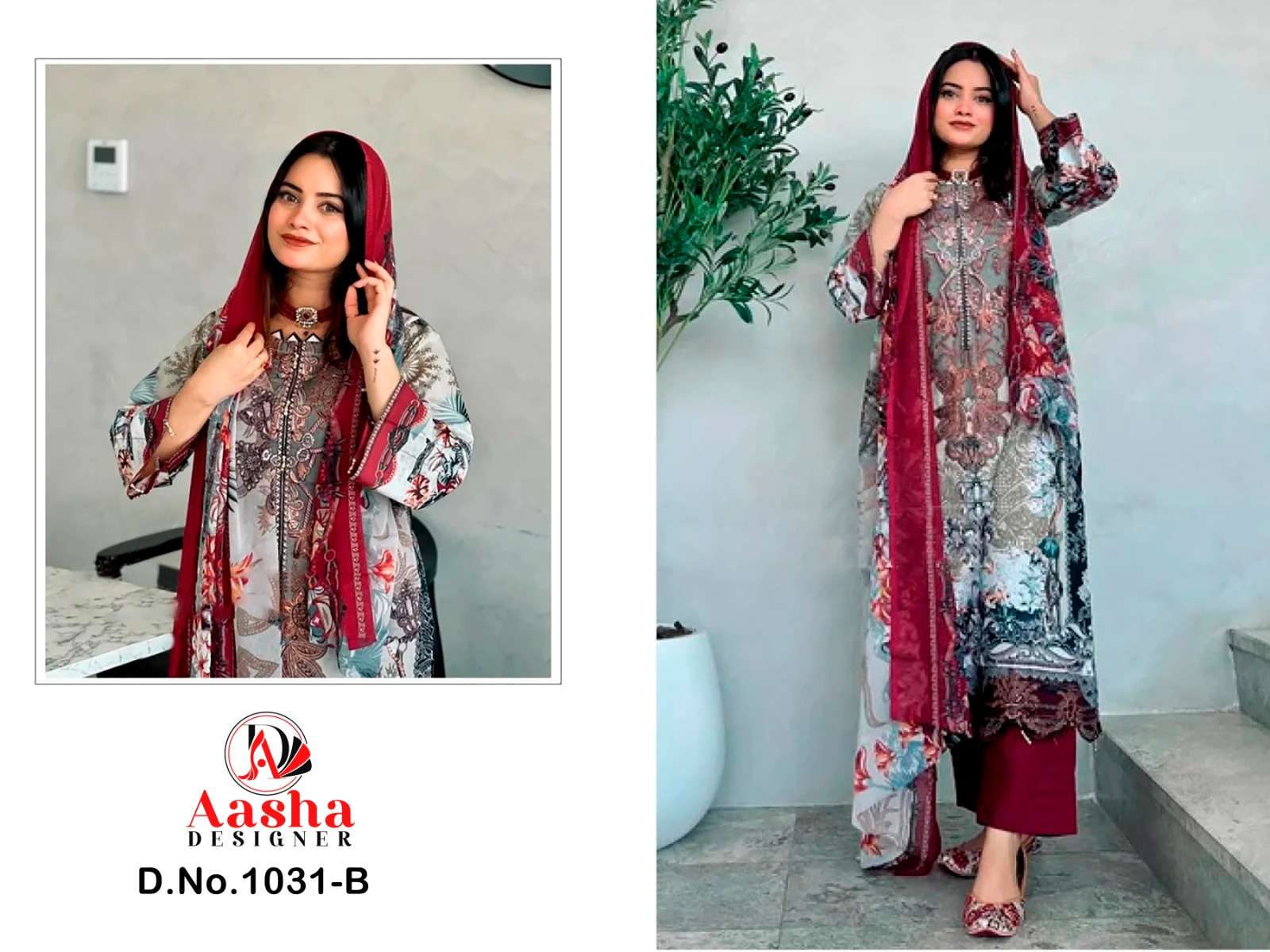 aasha designer harsha vol-1 1031 colour series latest designer pakistani salwar kameez at wholesale price surat gujarat