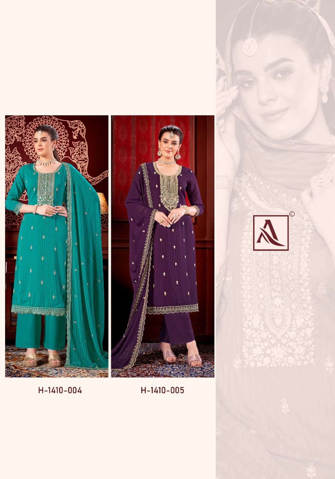 alok suit dor series designer partywear salwar kameez wholesaler surat gujarat