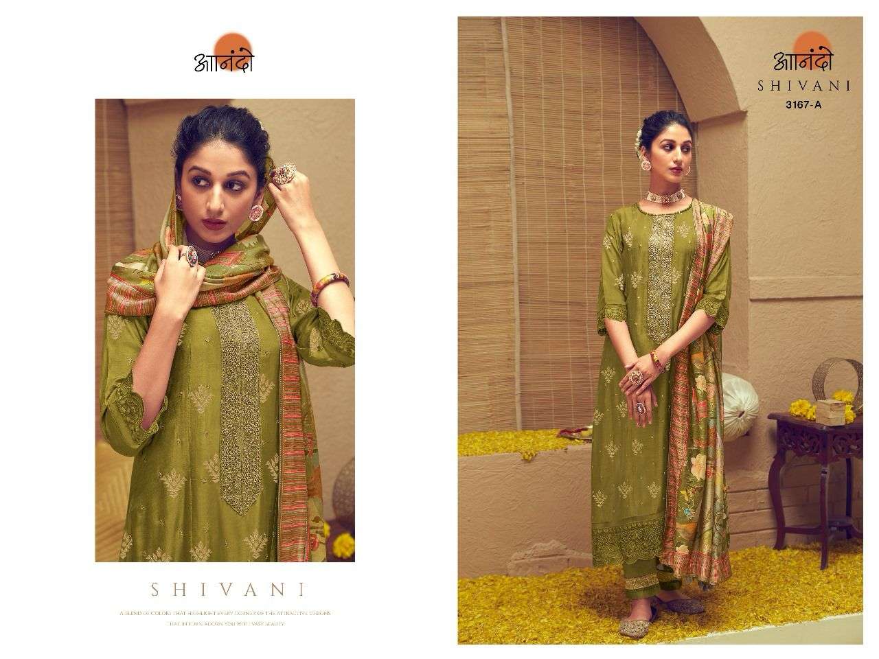 anando shivani 3167 colour series latest designer pakistani salwar kameez wholesaler surat gujarat