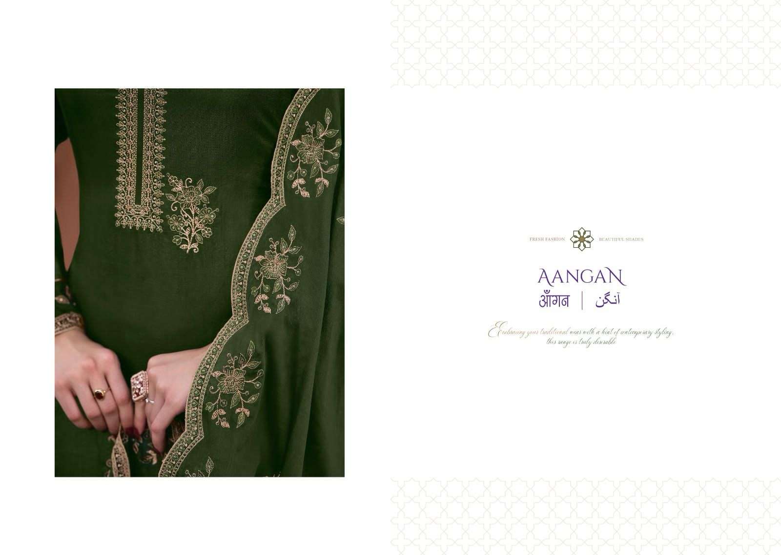 avon aangan 2045-2049 series russian silk designer salwar suits wholesale collection