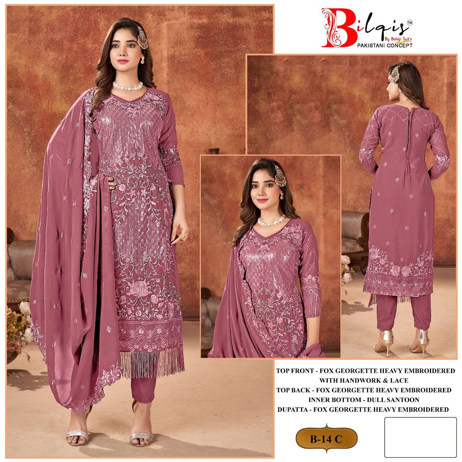 bilqis b-14 to d series designer pakistani salwar kameez wholesaler surat gujarat