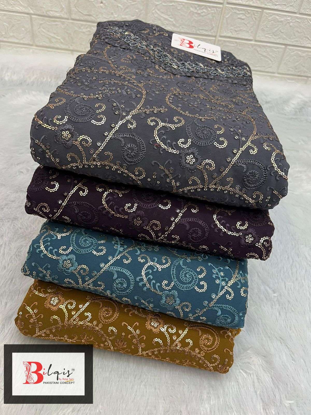 bilqis b-4 a to d series designer pakistani salwar kameez wholesaler surat gujarat