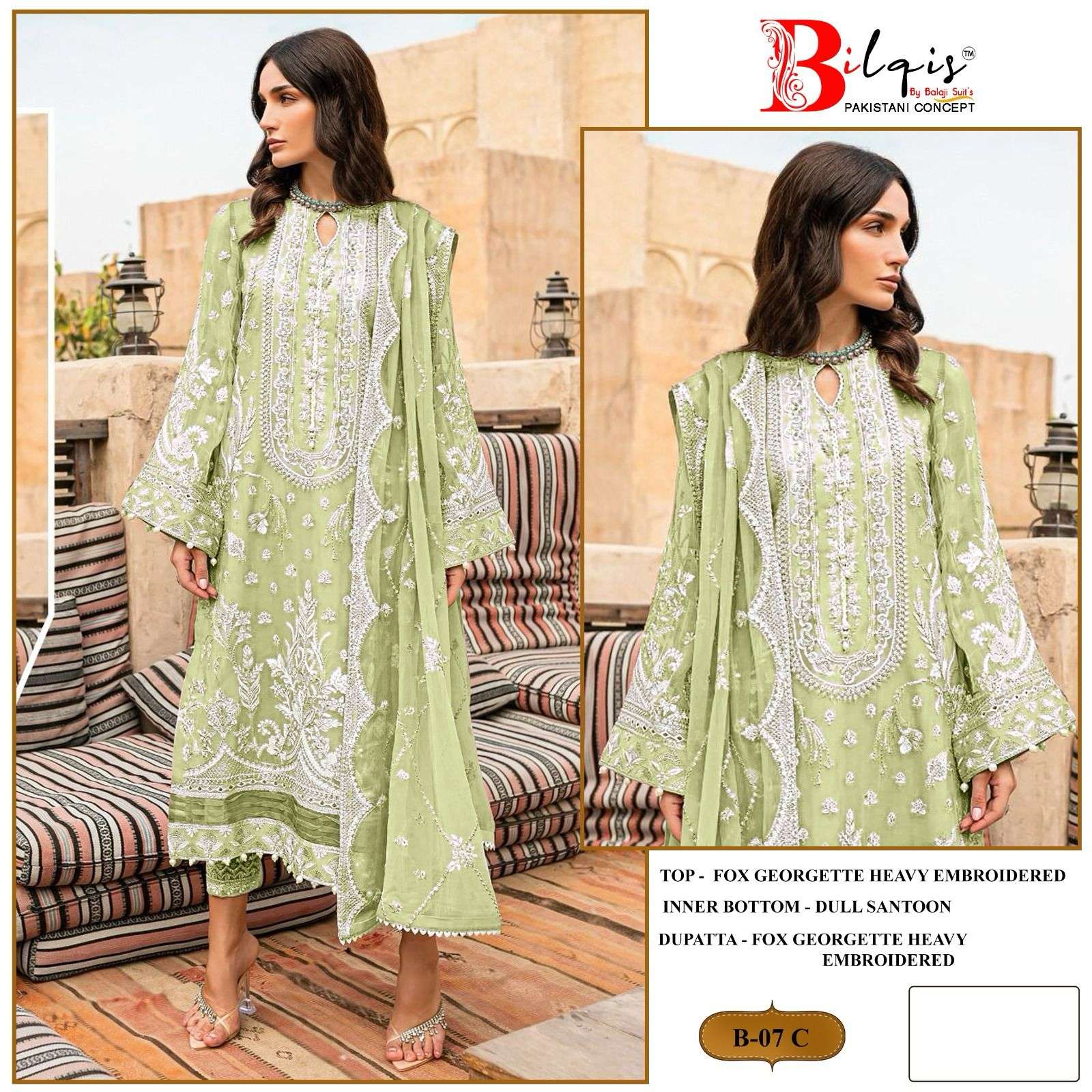 bilqis b-7 a to d series designer pakistani salwar kameez wholesaler surat gujarat