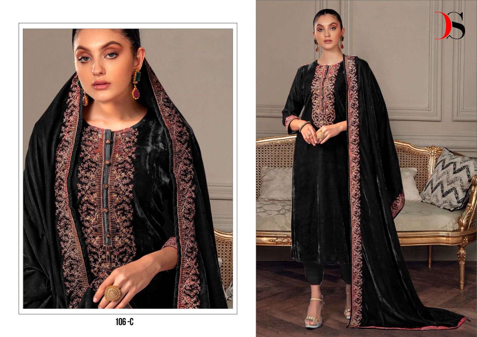 deepsy 106 colour series latest designer partywear salwar kameez wholesaler surat gujarat