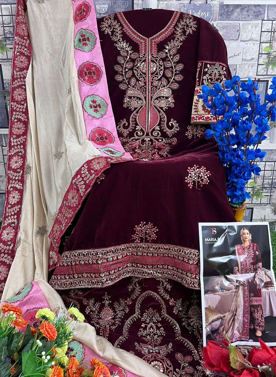deepsy suits maria b festive season 3281-3284 series latest designer partywear salwar kameez wholesaler surat gujarat