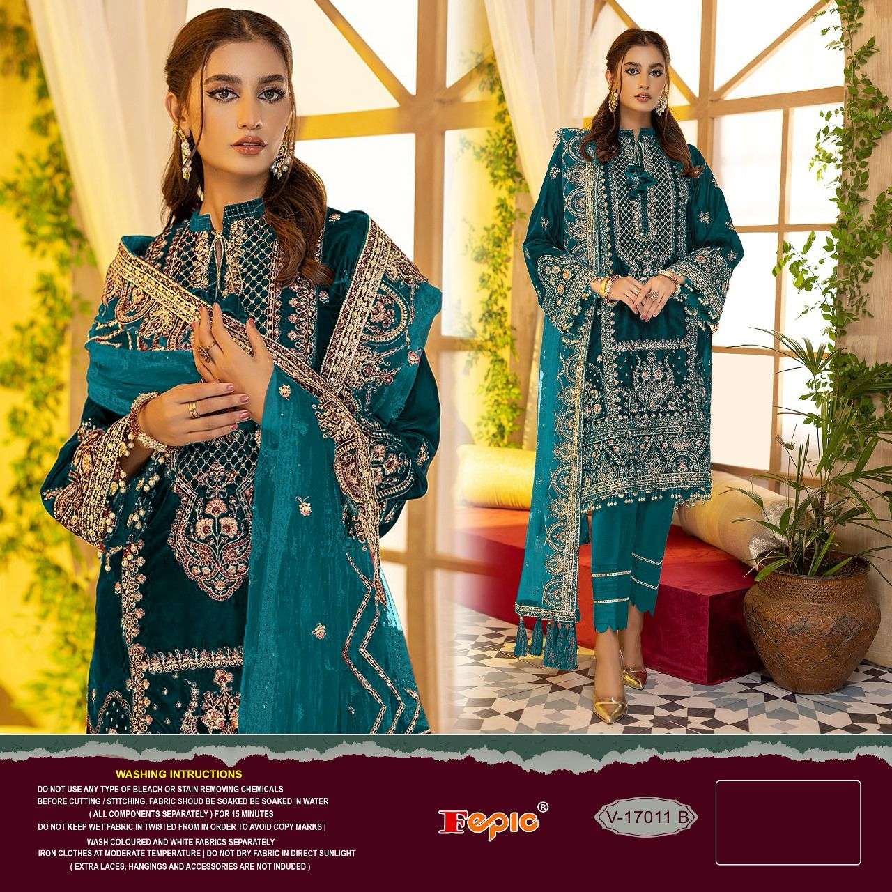 fepic 17011 colour series latest designer pakistani salwar kameez at wholesale price surat gujarat