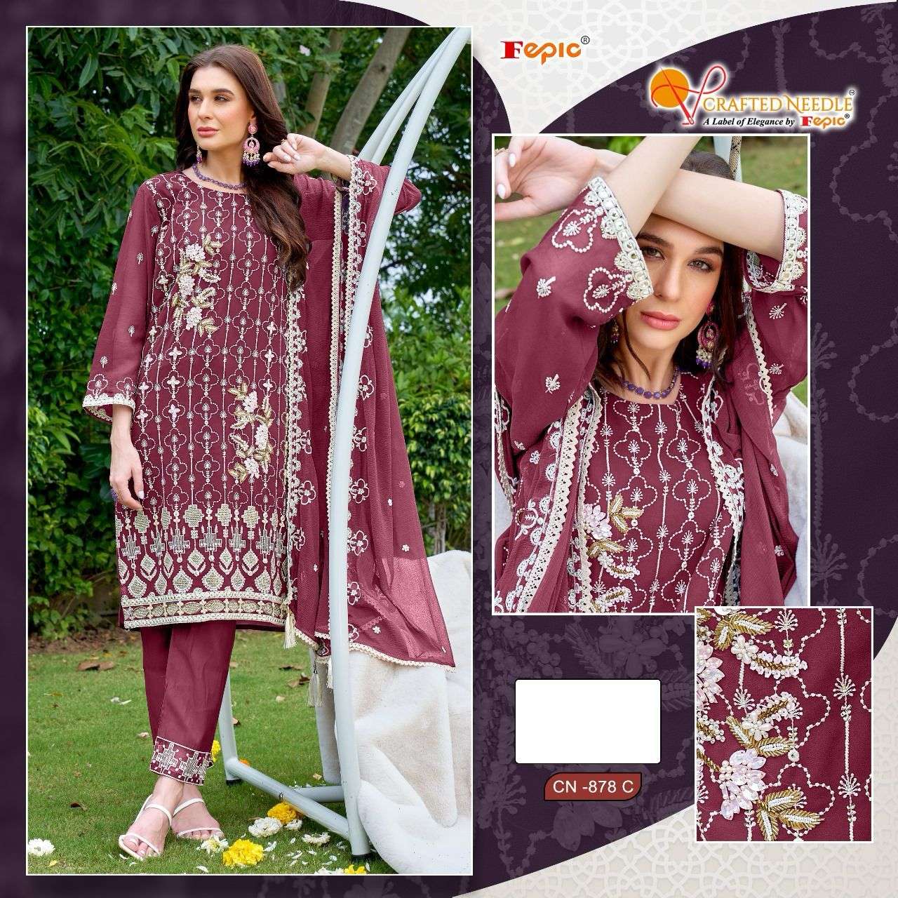 fepic 878 colour series latest designer pakistani salwar kameez at wholesale price surat gujarat