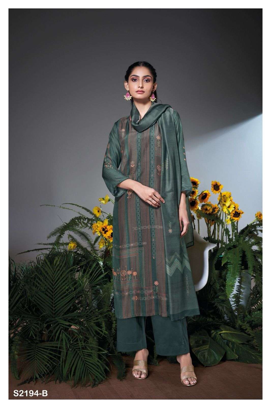 ganga agarsha 2194 colour  series designer wedding wear salwar kameez at wholesaler rate surat gujarat