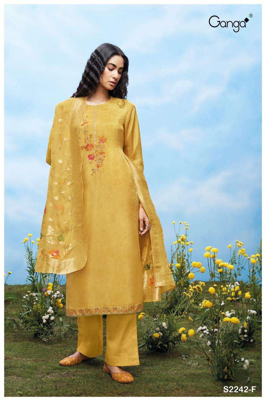 ganga aspyn 2242 colour series latest designer pakistani salwar kameez wholesaler surat gujarat
