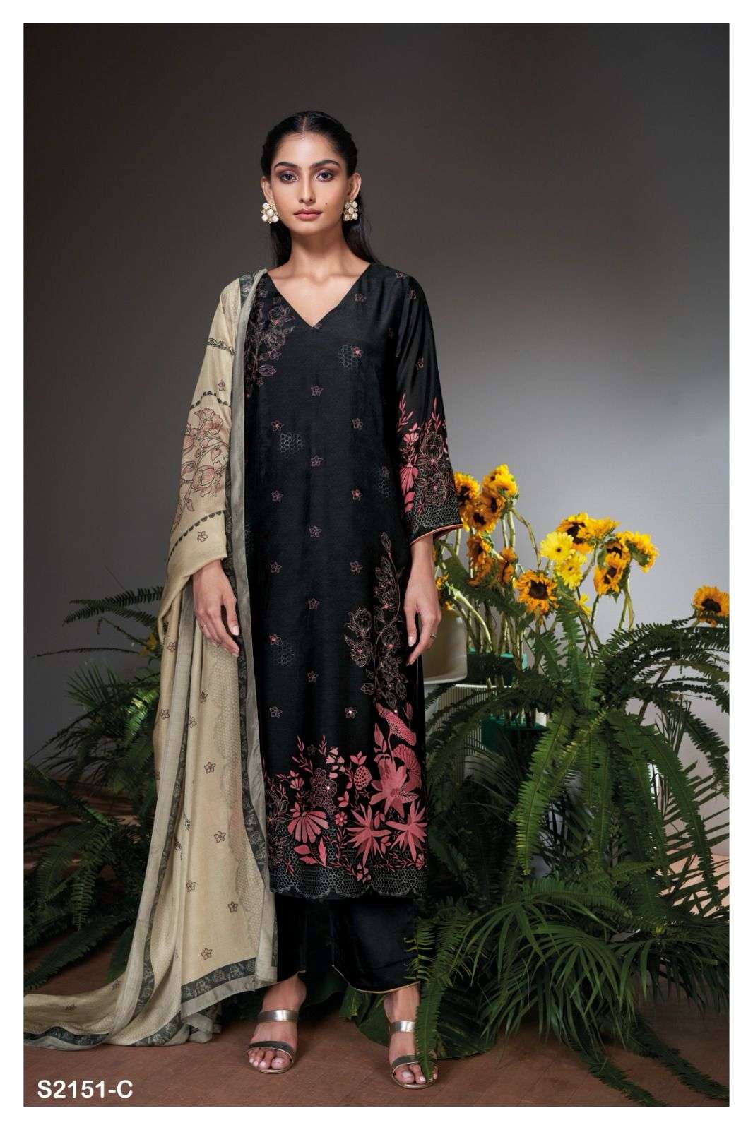 ganga aswara 2151 colour series designer  pakistani salwar kameez wholesaler surat gujarat