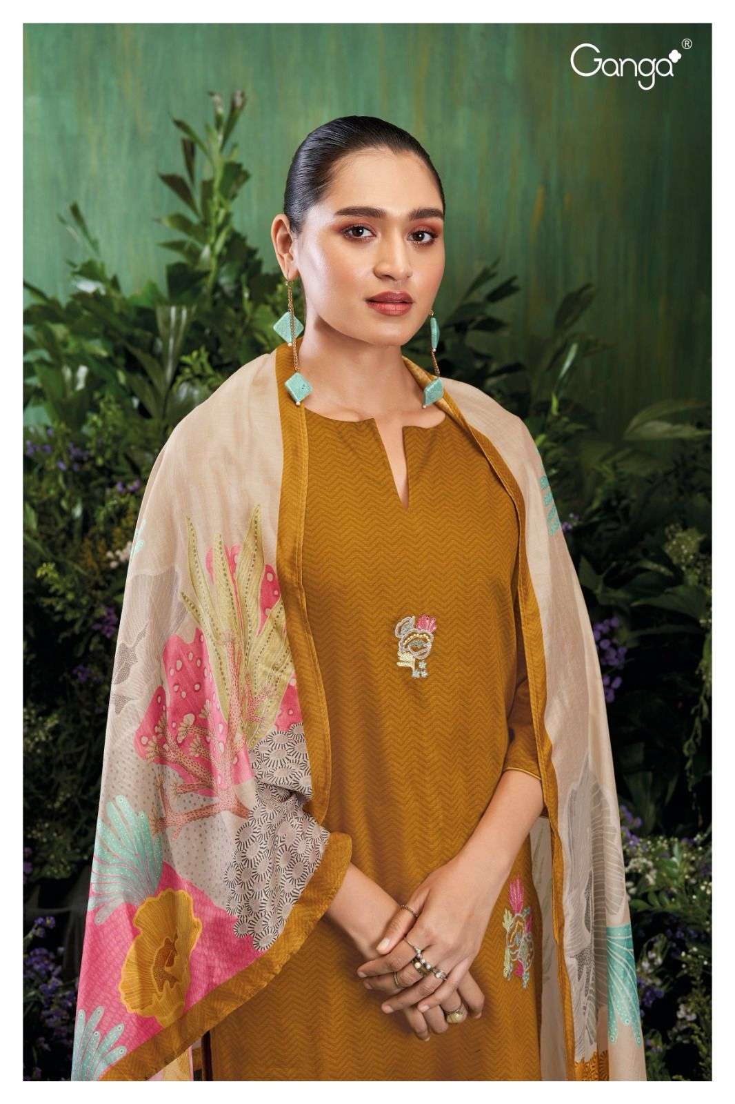 ganga coralie 2070 colour series designer wedding wear salwar kameez wholesaler surat gujarat