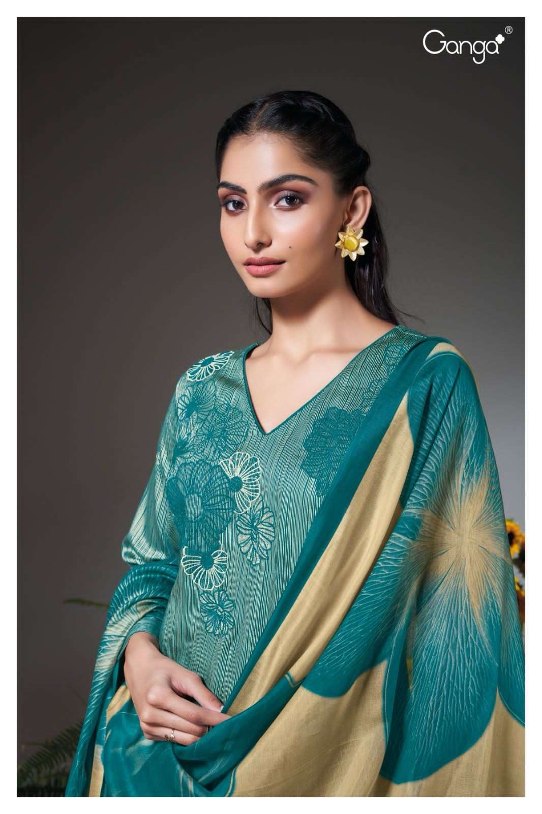 ganga dewashie 2095 colour series designer wedding wear salwar kameez wholesaler surat gujarat