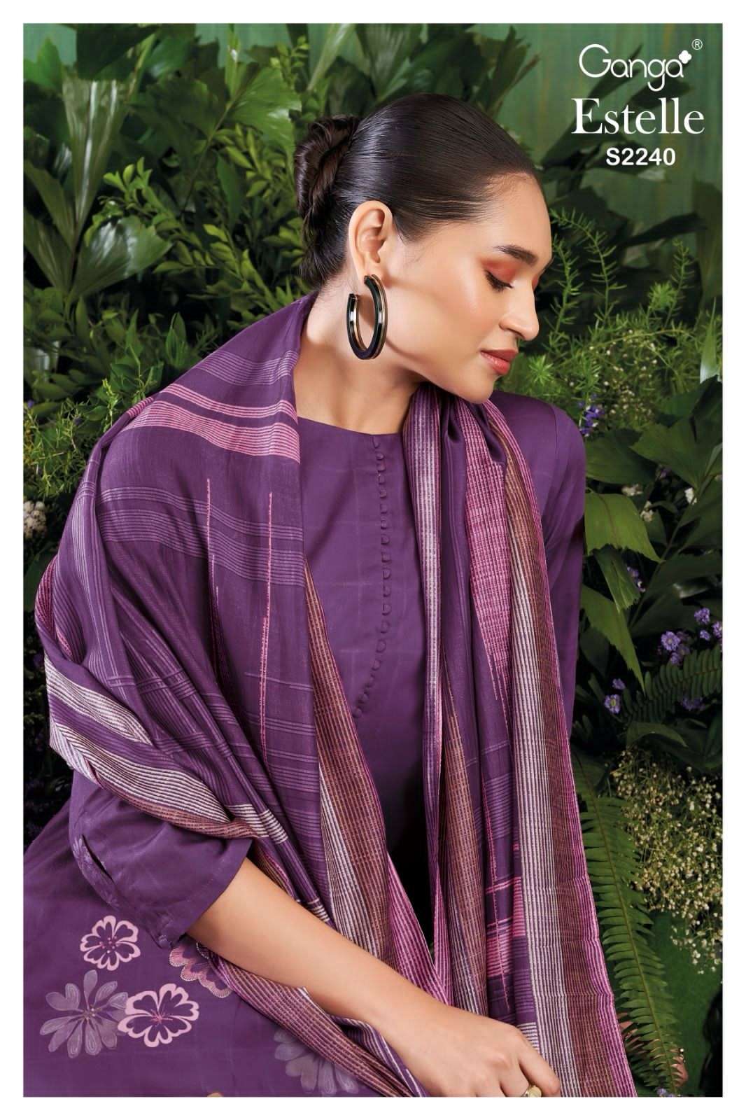 ganga estelle 2240 premium cotton unstich salwar suits collection wholesale price surat