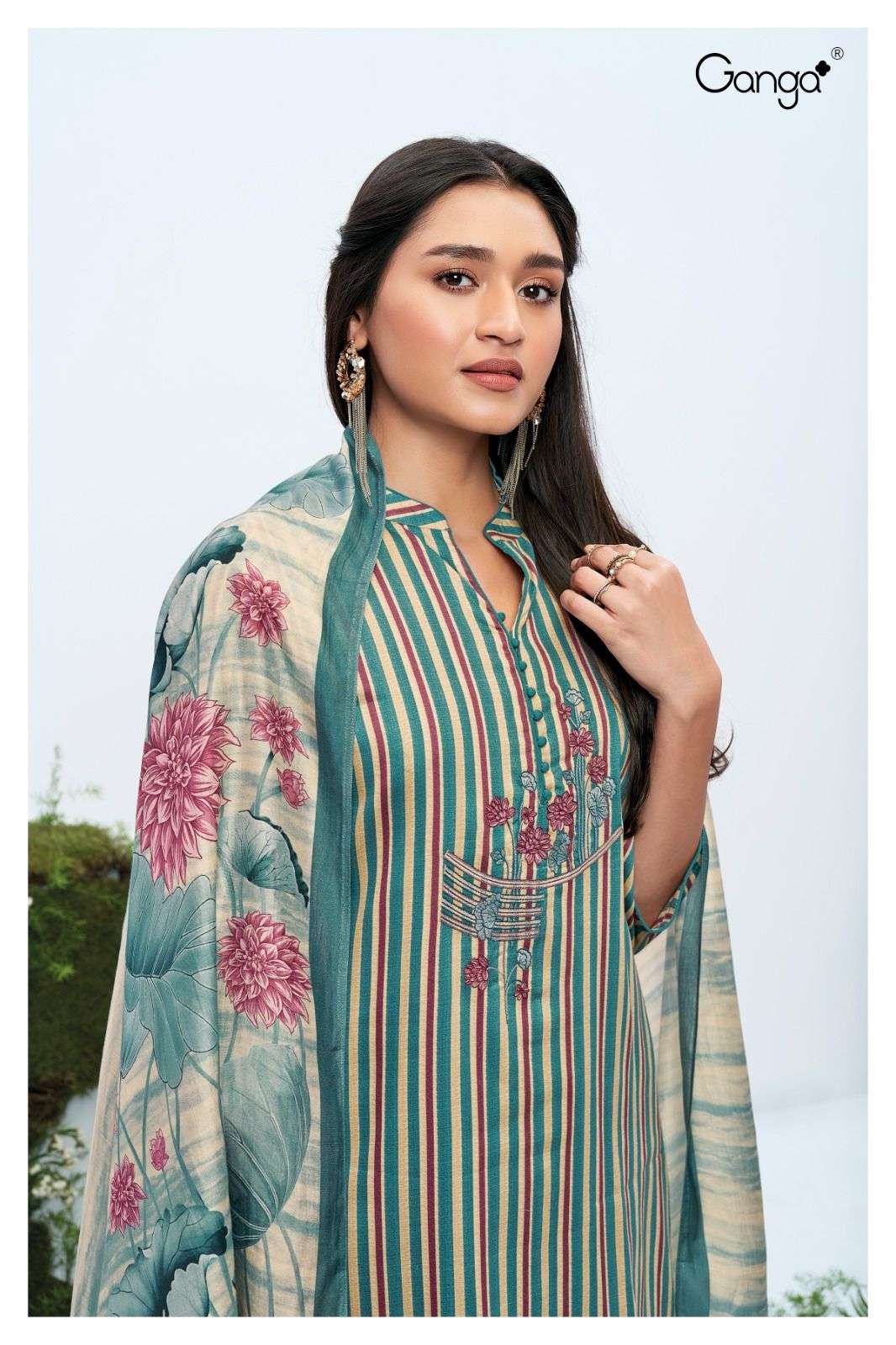 ganga jill 2107 colour series designer  pakistani salwar kameez wholesaler surat gujarat