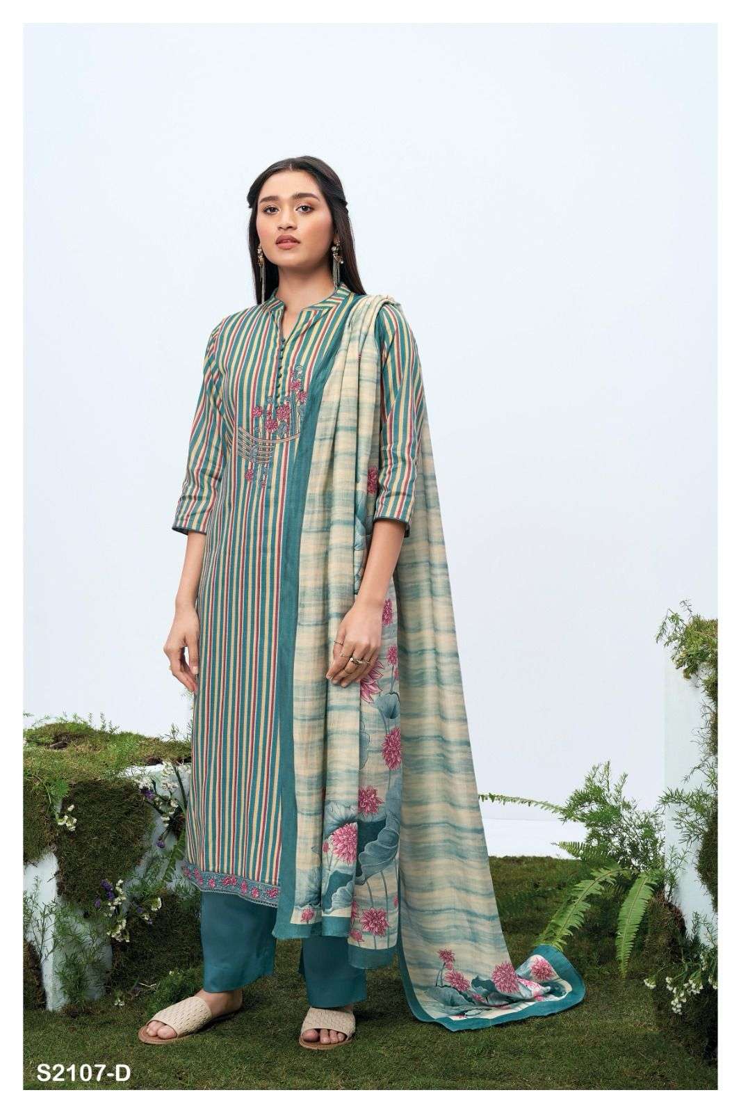 ganga jill 2107 colour series designer  pakistani salwar kameez wholesaler surat gujarat