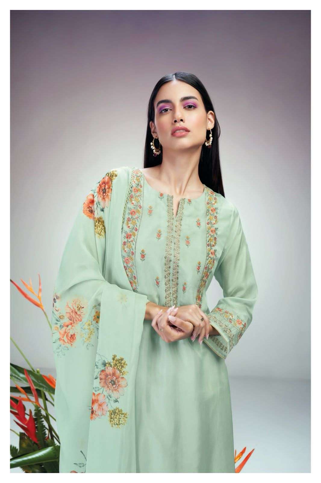 ganga milina 2207 colour series latest designer pakistani salwar kameez wholesaler surat gujarat
