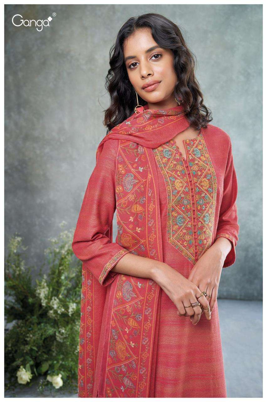 ganga roplex 2411 colour series designer wedding wear salwar kameez wholesaler surat gujarat