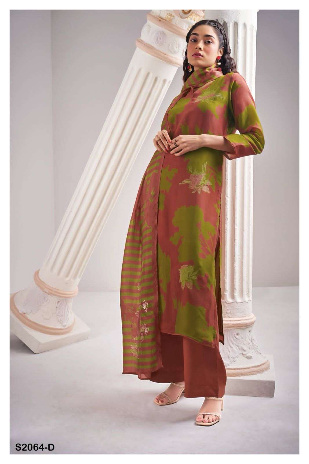 ganga villie 2064 colour series designer  pakistani salwar kameez wholesaler surat gujarat