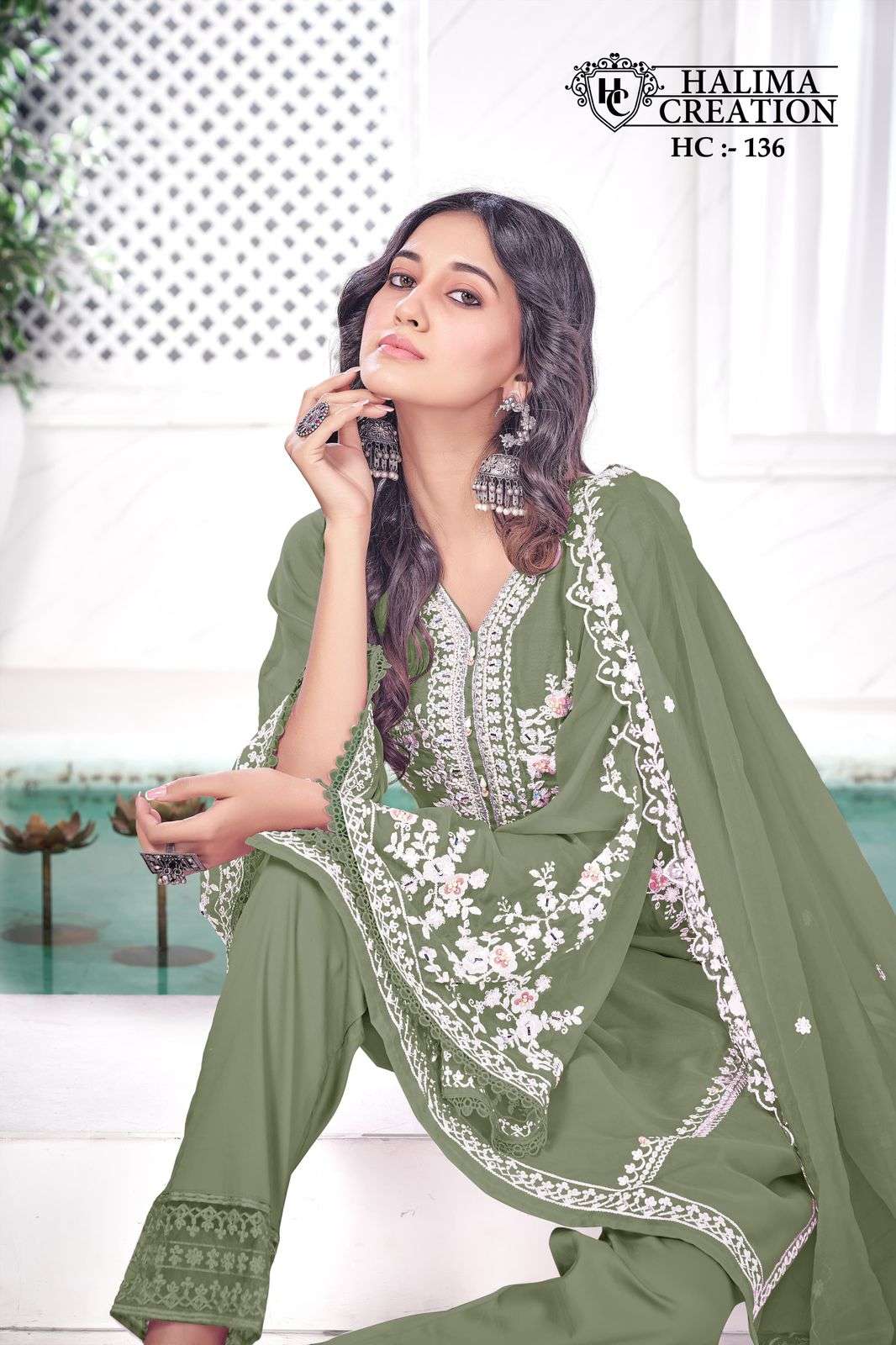 halima creation 136 colour series latest designer wedding pakistani salwar kameez wholesaler surat gujarat