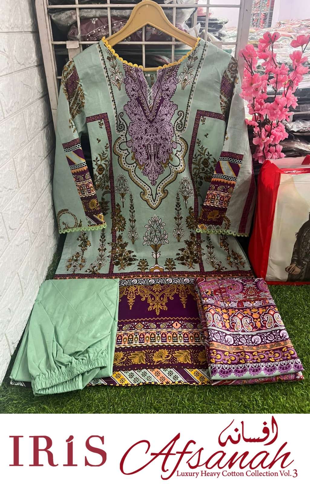 iris afsanah luxury heavy cotton collection vol-3 1021-1030 series designer latest indian salwar kameez wholesaler surat gujarat