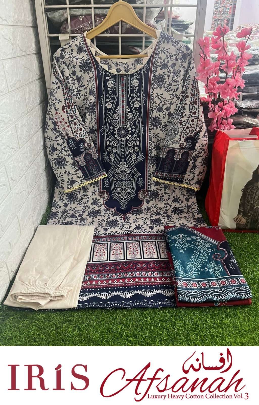 iris afsanah luxury heavy cotton collection vol-3 1021-1030 series designer latest indian salwar kameez wholesaler surat gujarat