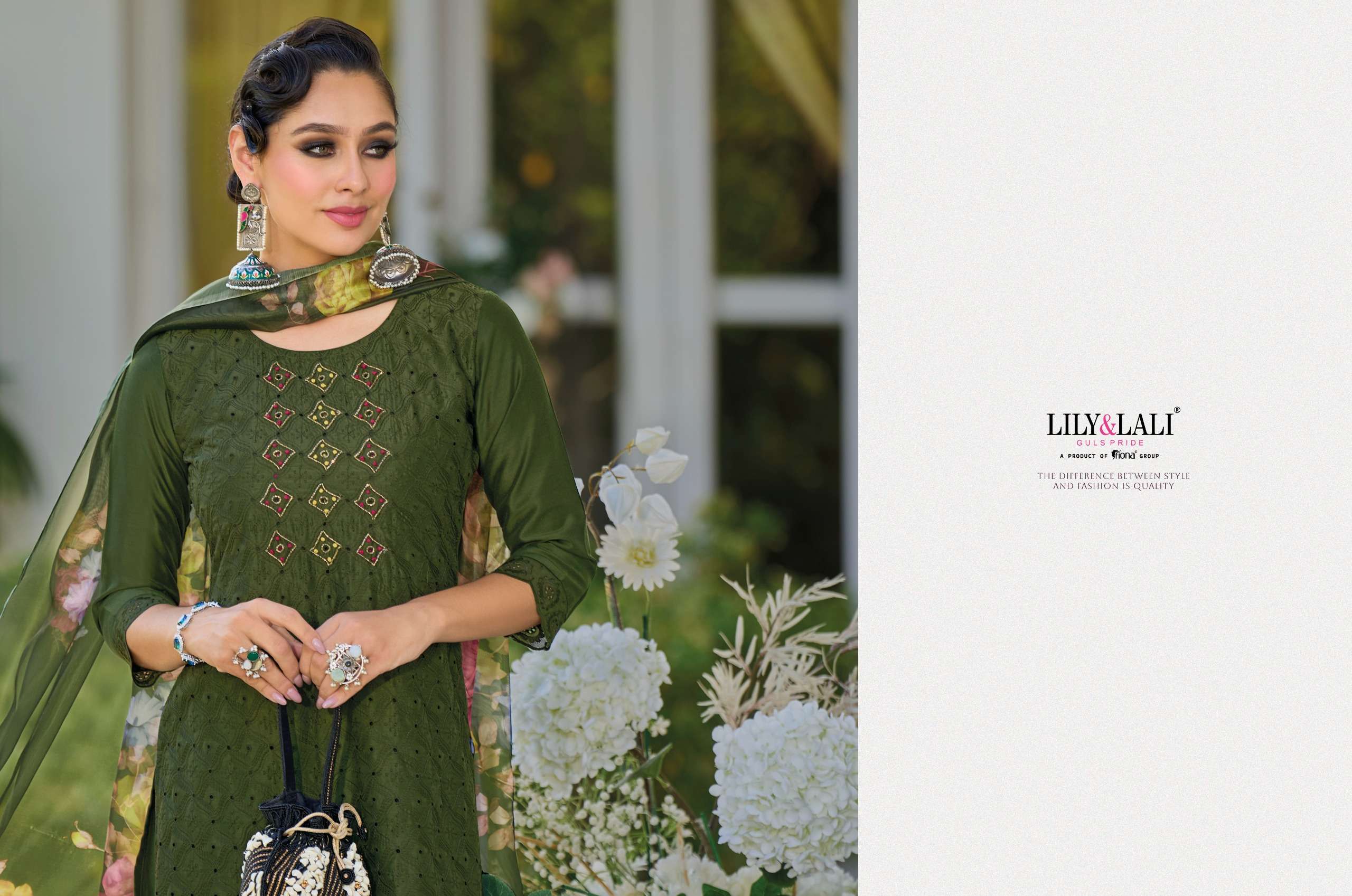lily & lali karachi 15101-15106 series latest designer kurti set wholesaler surat gujarat