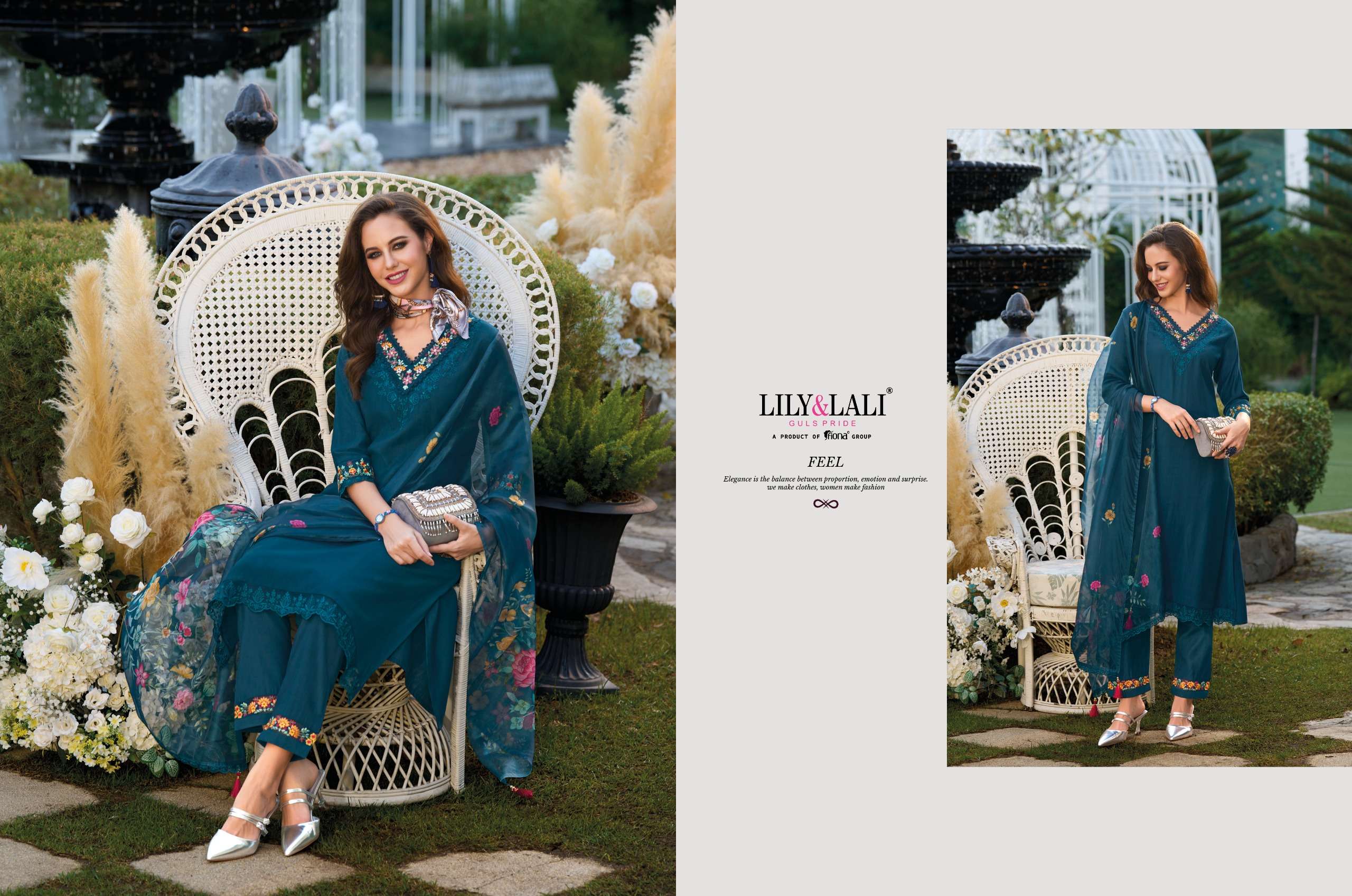 lily & lali malvika 15201-15206 series designer fancy kurti set wholesaler surat gujarat