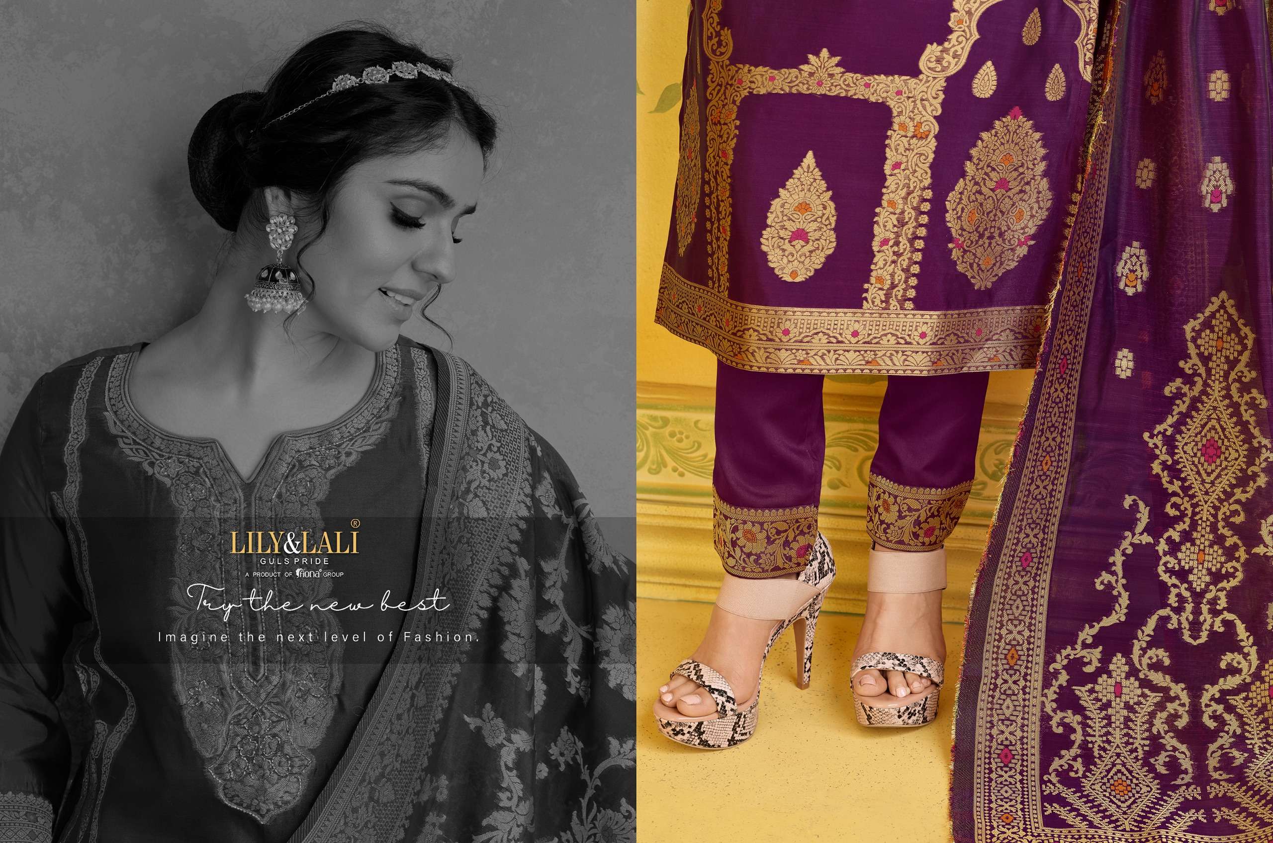 lily & lali silkyness 15001-15006 series latest designer kurti set wholesaler surat gujarat