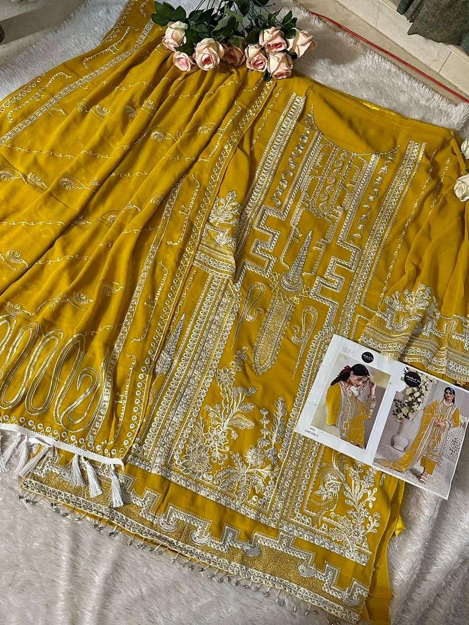 mehboob tex 1236 colour series designer wedding wear pakistani suit at wholesaler price surat india gujarat