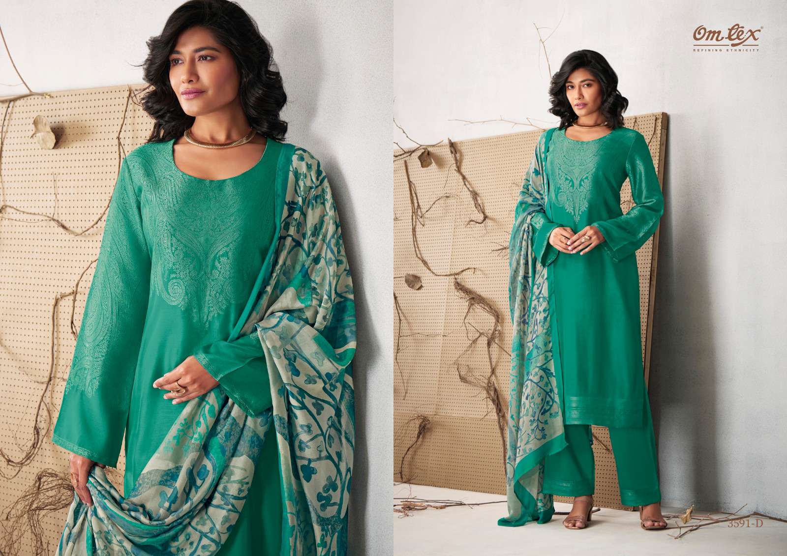 om tex zeel 3591 colour series latest designer wedding wear muslin salwar kameez wholesale price surat