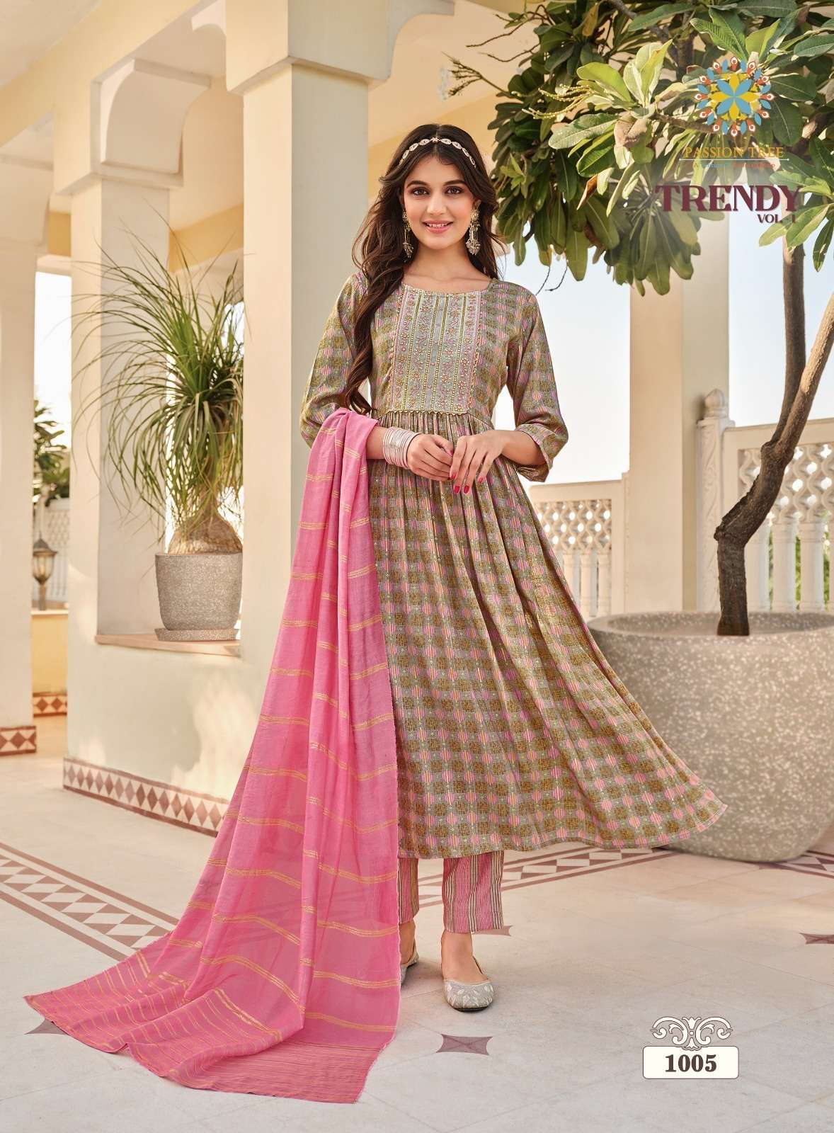 passion tree trendy vol-1 1001-1007 series latest casual wear kurti at wholesaler rate india surat gujarat