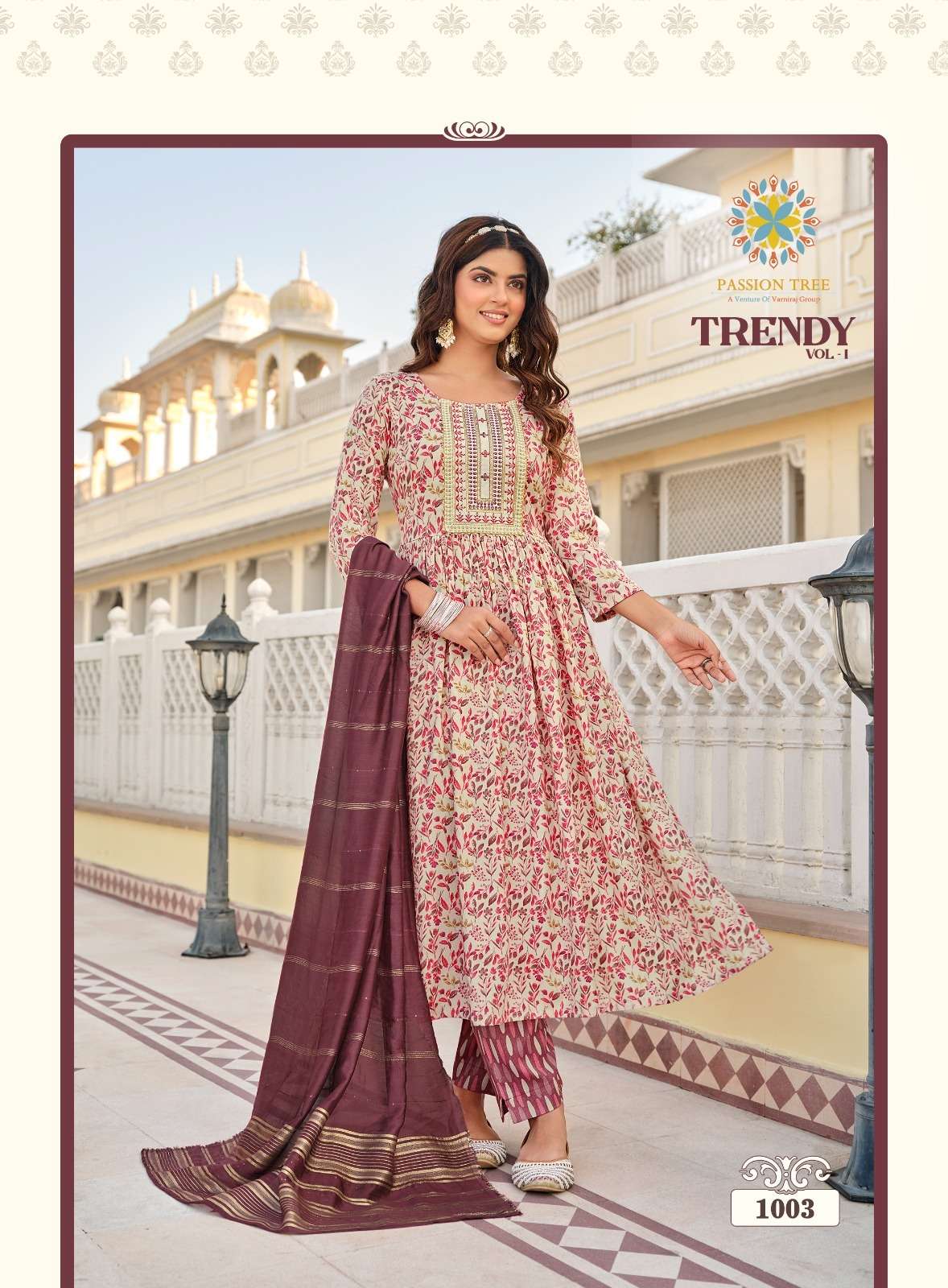 passion tree trendy vol-1 1001-1007 series latest casual wear kurti at wholesaler rate india surat gujarat