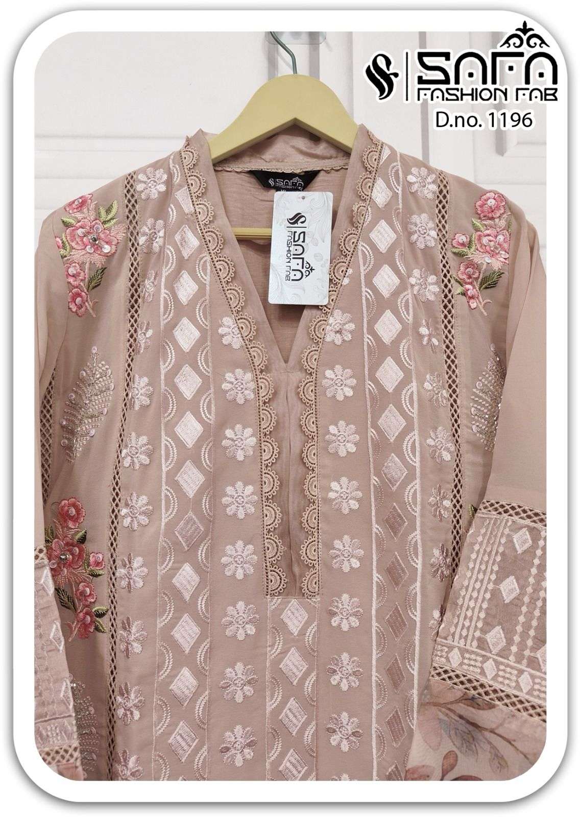 Safa fashion hub 1196 colours heavy georgette designer salwar suits collection at wholesale price