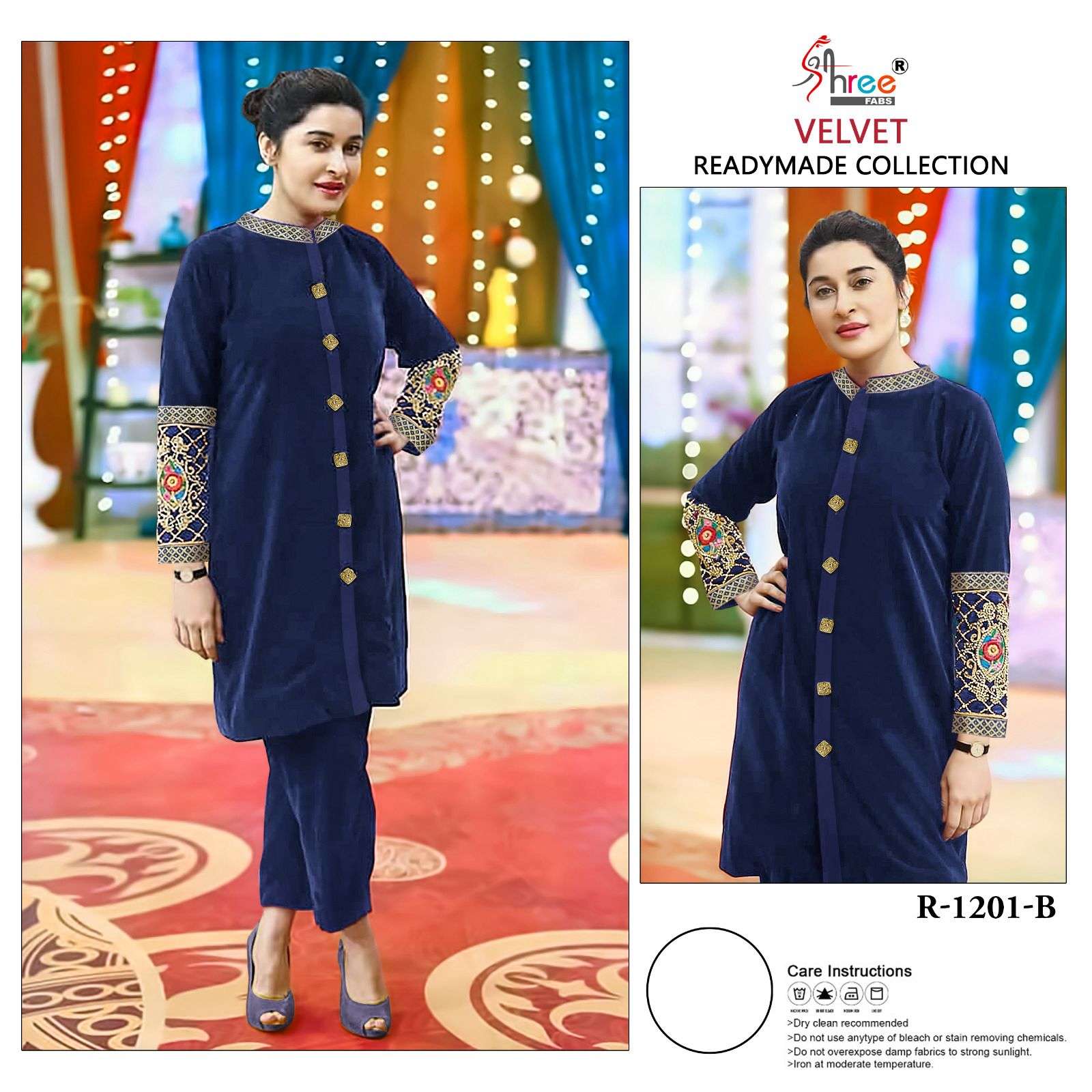 shree fabs 1201 colour series designer partywear readymade pakistani suit wholesaler surat gujarat