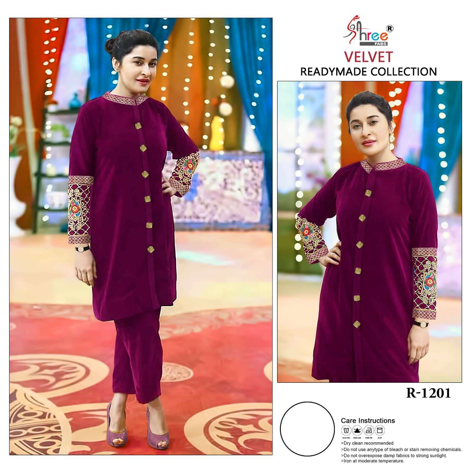 shree fabs 1201 colour series designer partywear readymade pakistani suit wholesaler surat gujarat