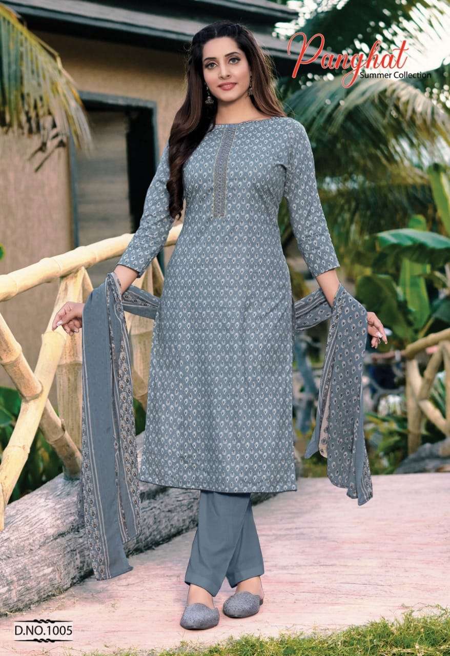 tulsi fashion panghat 1001-1008 series latest pakistani salwar kameez wholesaler surat gujarat