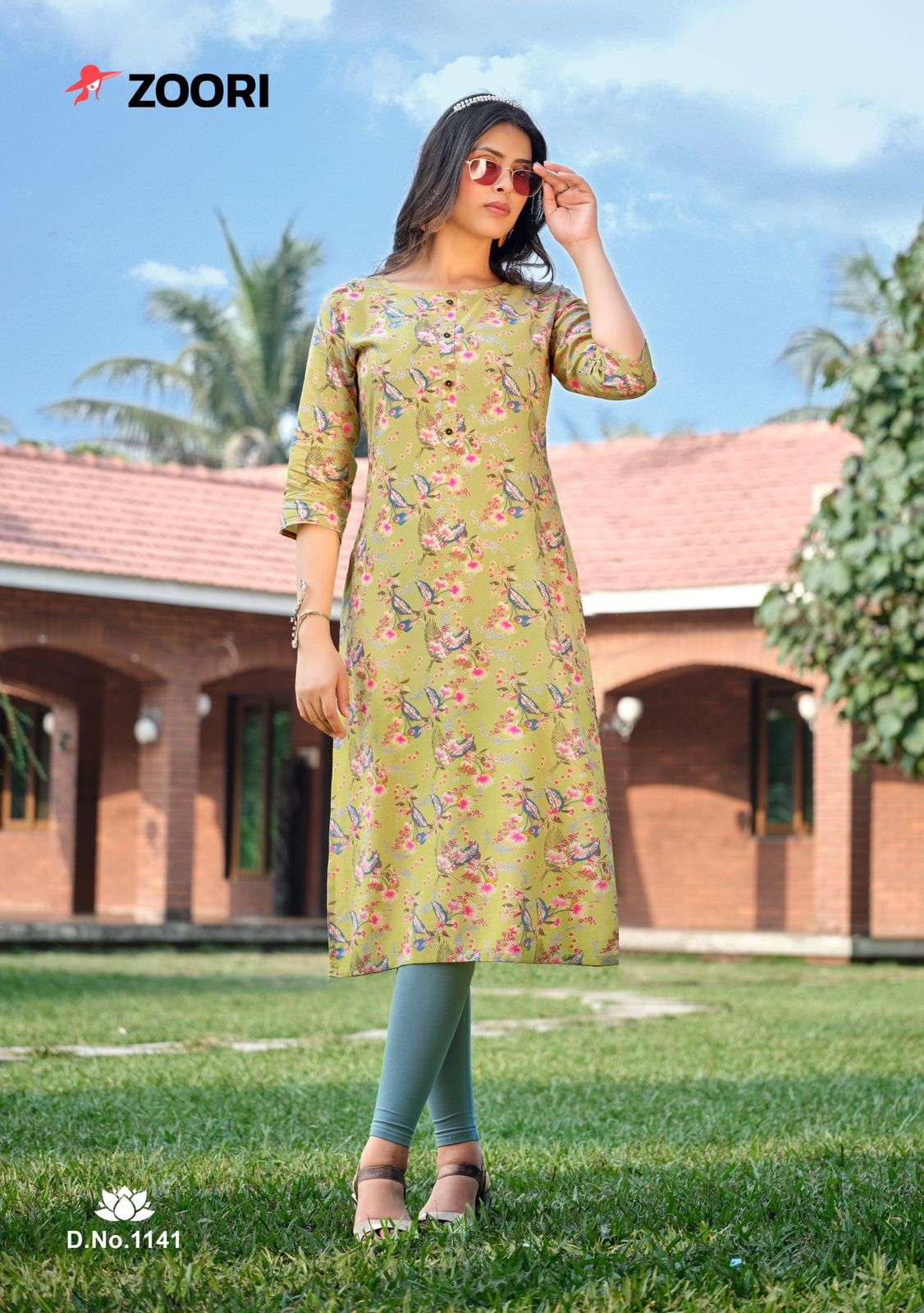zoori akshara vol-24  1140-1145 series designer fancy trendy kurti with pant at wholesale price surat gujarat