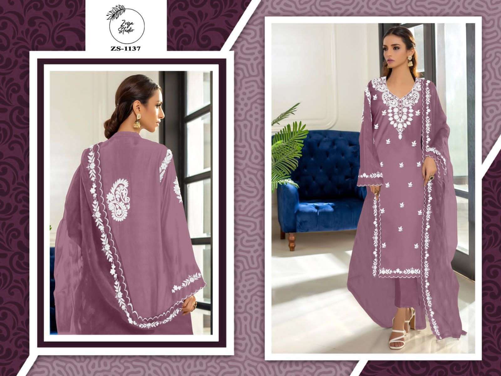 zoya 1137 colour series latest designer fancy pakistani salwar kameez wholesaler surat gujarat