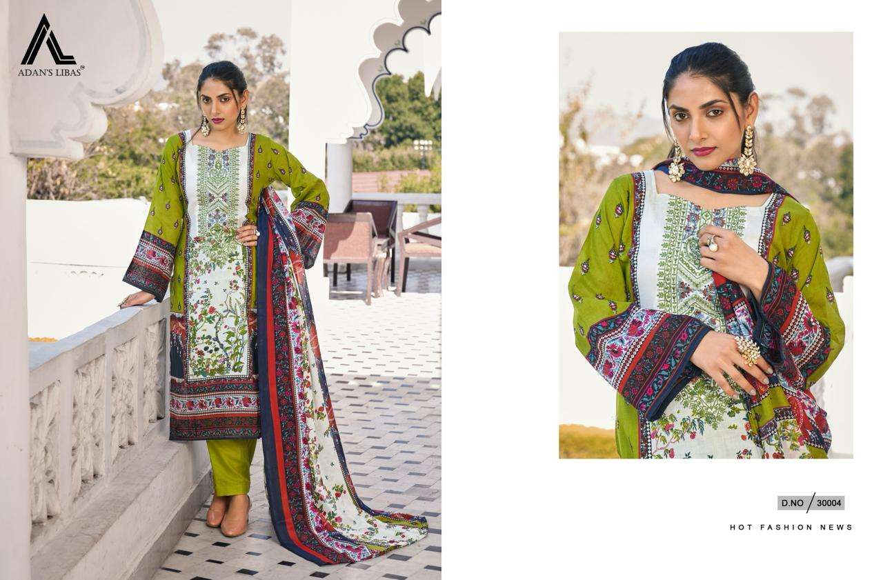 adan libas naira vol-30 30001-30010 series latest fancy designer pakistani salwar kameez wholesaler surat gujarat