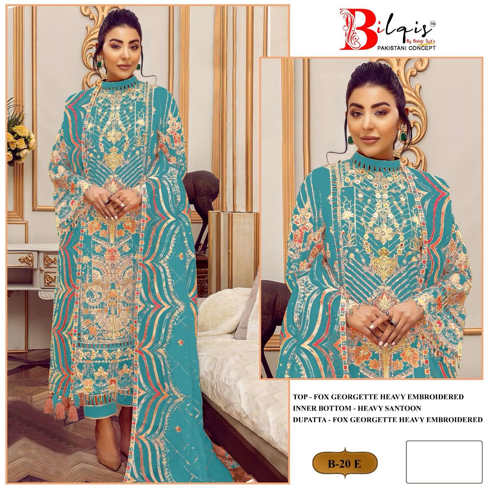 bilqis b-20a to d series designer wedding pakistani salwar kameez at wholesaler price surat gujarat