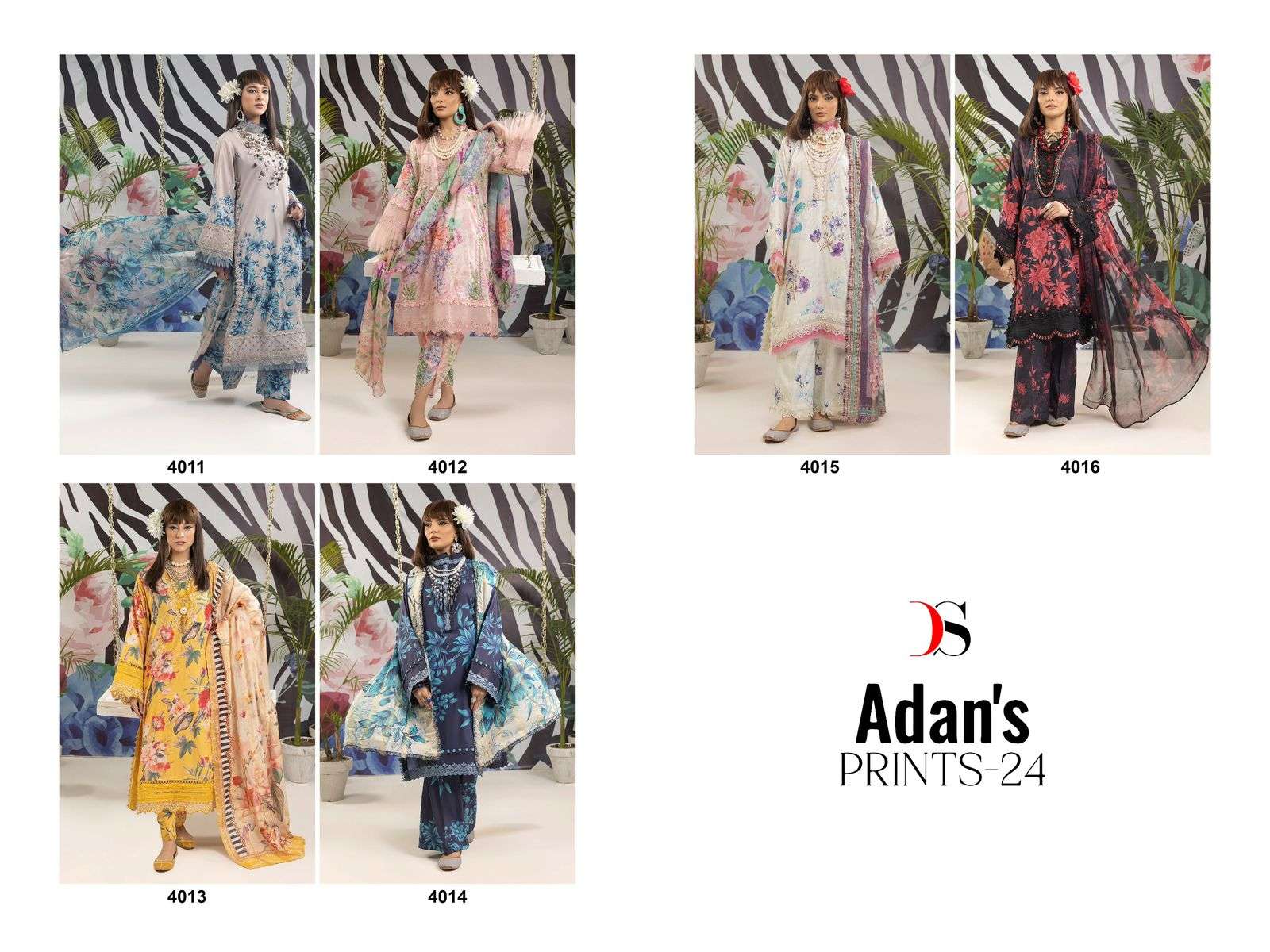 deepsy adan libas vol-24 4011-4016 series latest designer wedding wear salwar kameez wholesaler surat gujarat