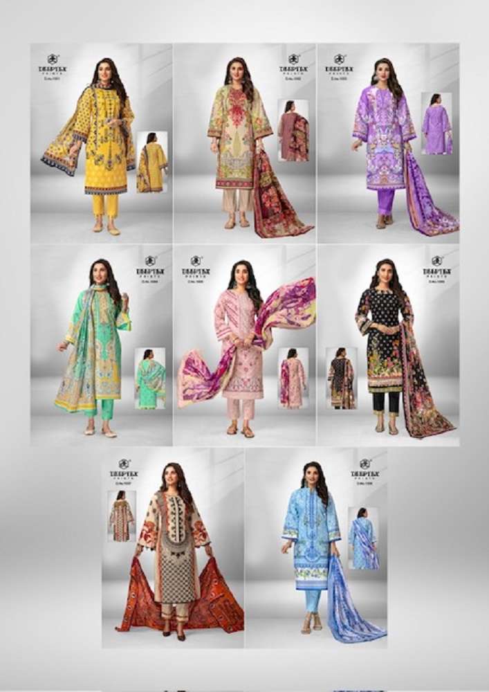 deeptex roohi zara vol-1 1001-1008 series designer unstitched pakistani salwar kameez wholesaler surat