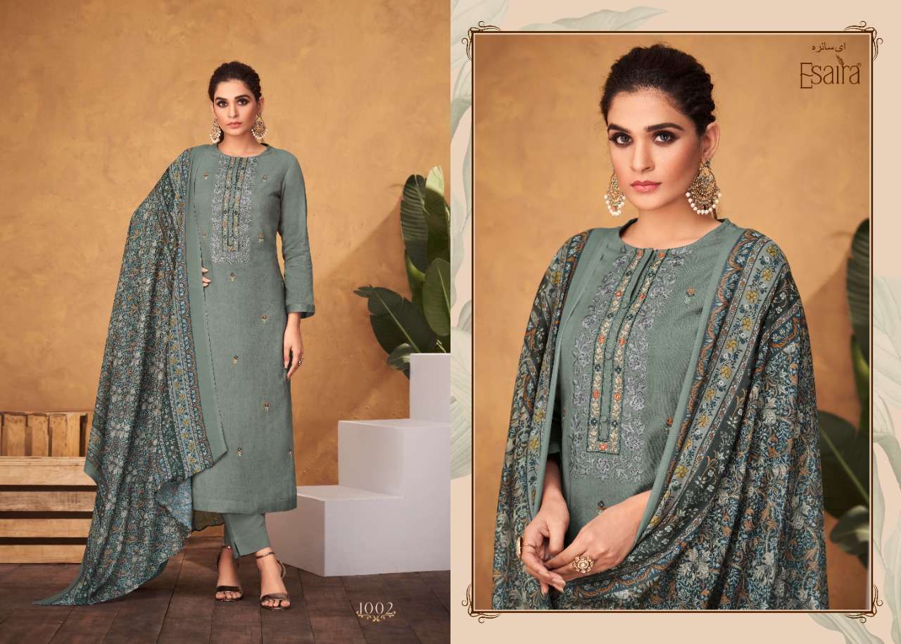 esta designs carmel 1001-1010 series latest pakistani festive wear salwar kameez wholesaler surat gujarat