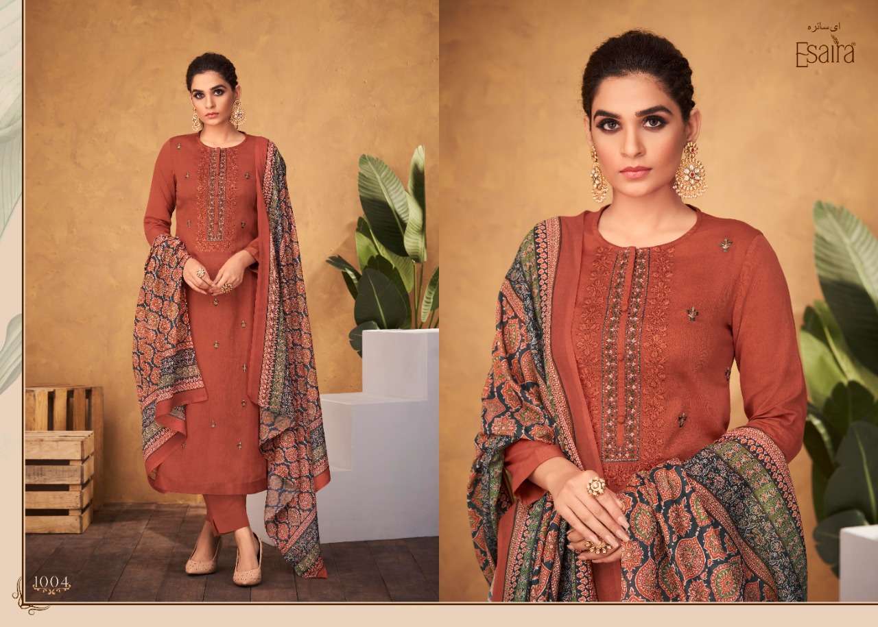 esta designs carmel 1001-1010 series latest pakistani festive wear salwar kameez wholesaler surat gujarat