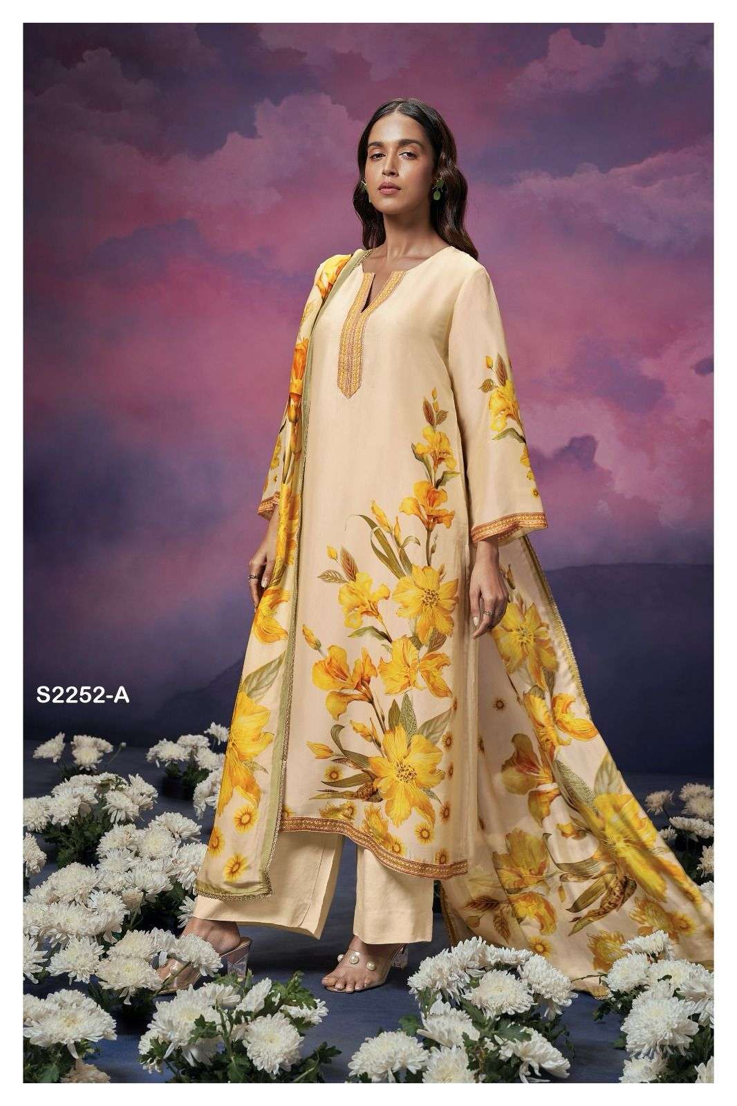 ganga adeline 2252 colour series designer  pakistani salwar kameez wholesaler surat gujarat