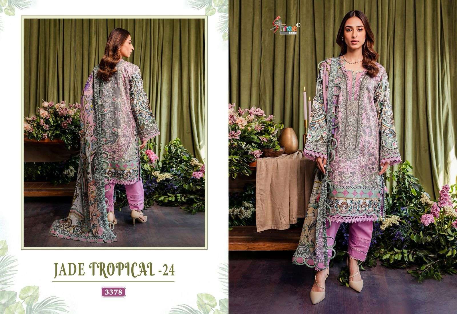 jade tropical vol-24 3376-3379 series designer pakistani festive special salwar kameez wholesale price surat