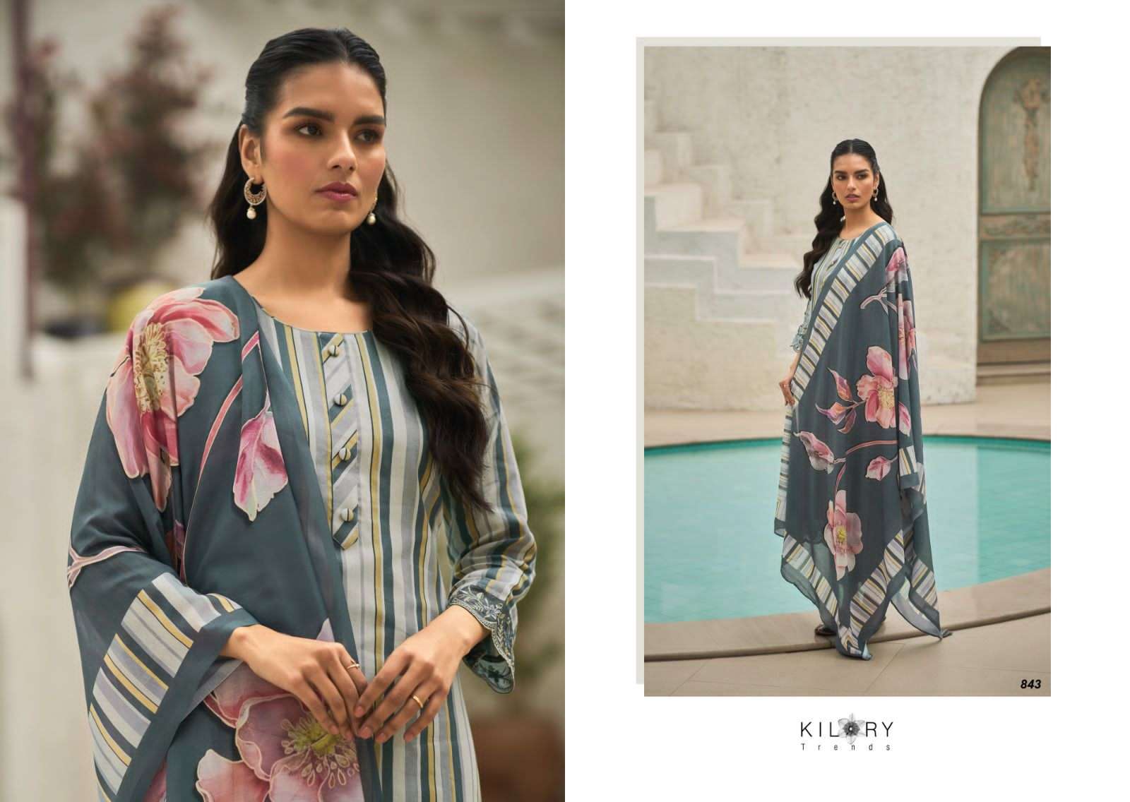 kilory trends summer garden 141-148 series designer trending salwar kameez wholesaler surat gujarat
